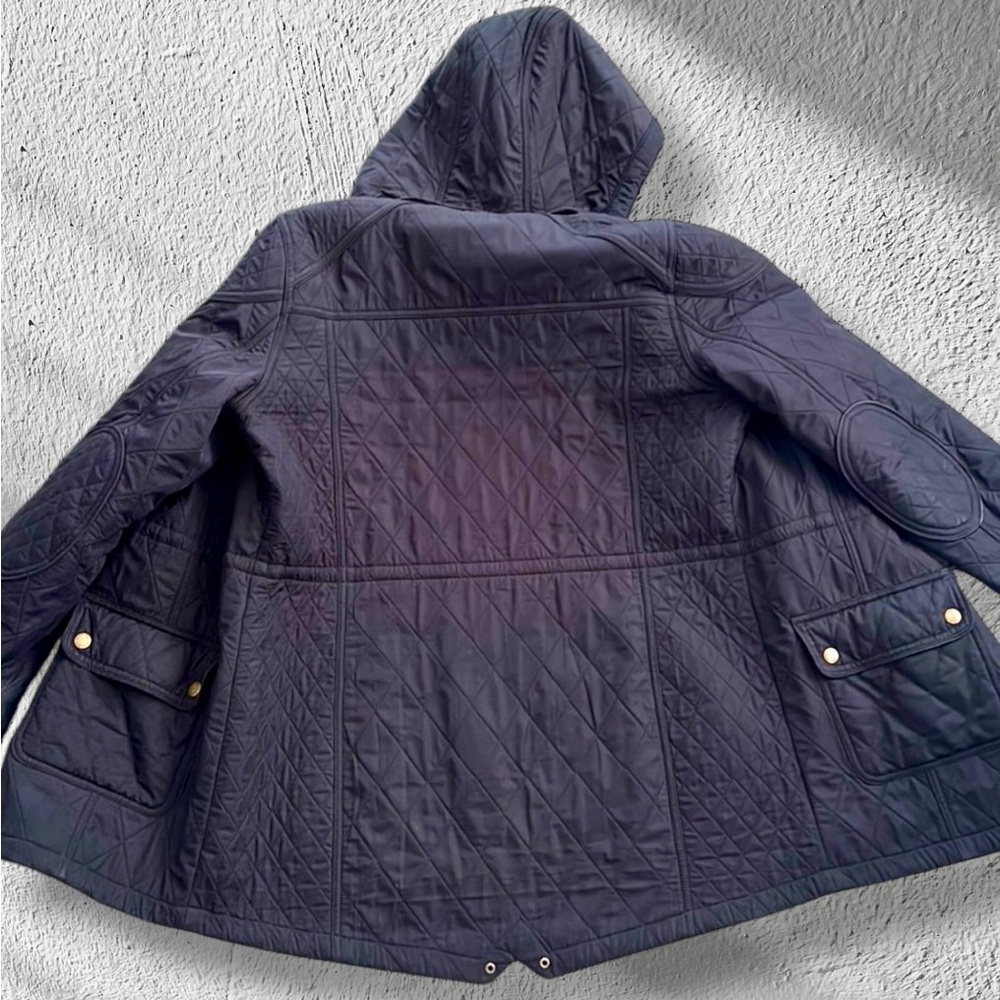 Barbour Quilted Hooded Arrow Jacket-10 - Picture 10 of 14